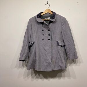 See By Chloe Grey Peacoat Size 12